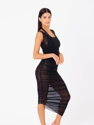 Stevie Midi Dress - Black