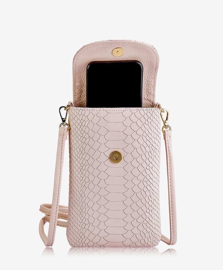 Emmie Phone Crossbody Bag - Nude