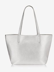 Teddie Tote - Platinum Metallic