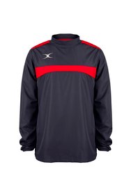 Gilbert Mens Photon Warm-Up Top (Dark Navy/Red) - Dark Navy/Red