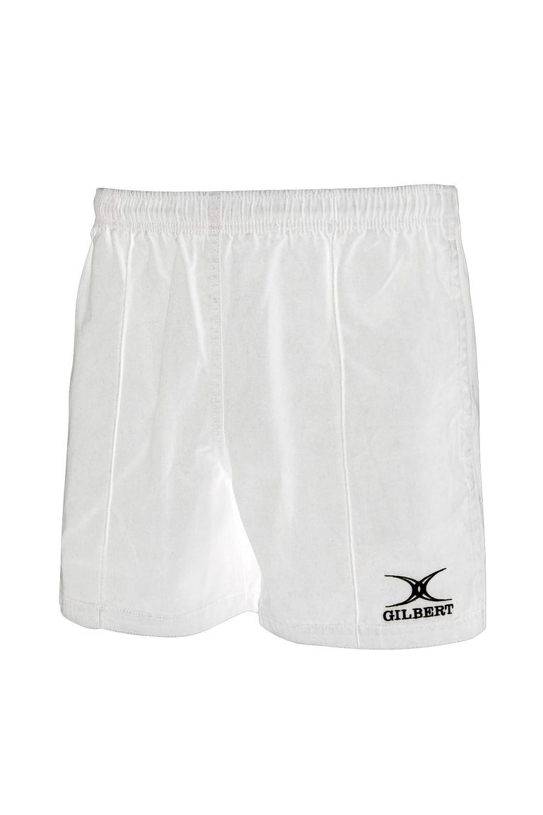 Gilbert Rugby Mens Kiwi Pro Rugby Shorts (White) - White