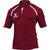 Gilbert Rugby Mens Xact Short Sleeved Rugby Shirt (Maroon) - Maroon