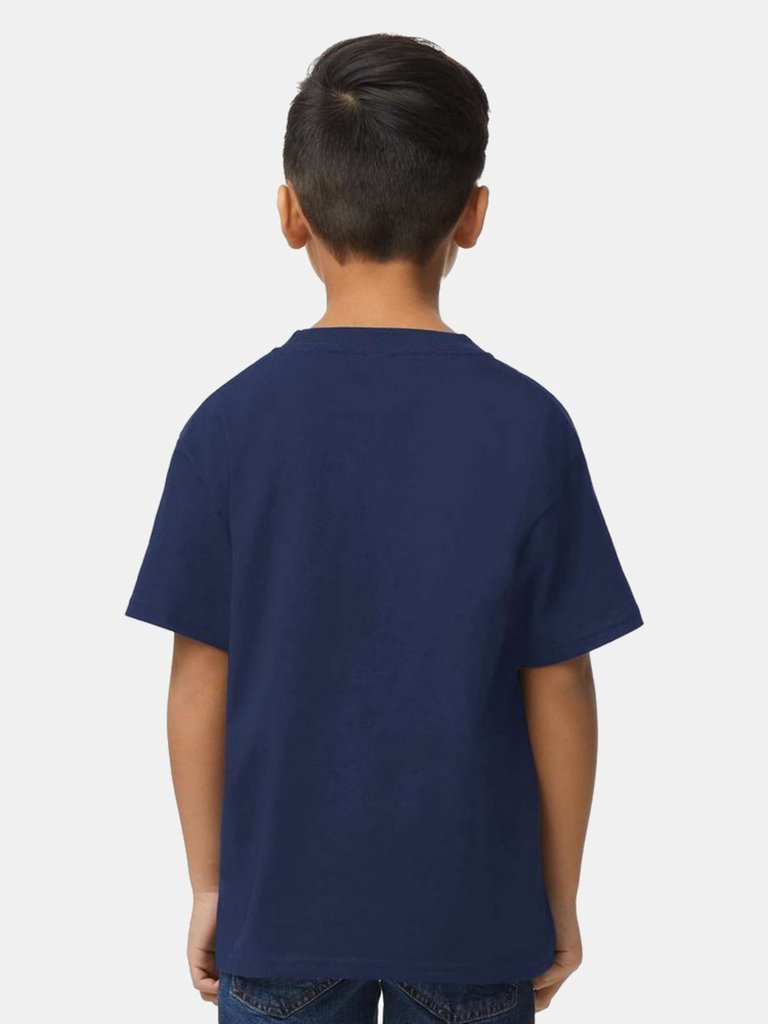 Gildan Childrens/Kids Midweight Soft Touch T-Shirt (Navy Blue)