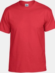 Gildan DryBlend Adult Unisex Short Sleeve T-Shirt (Red) - Red