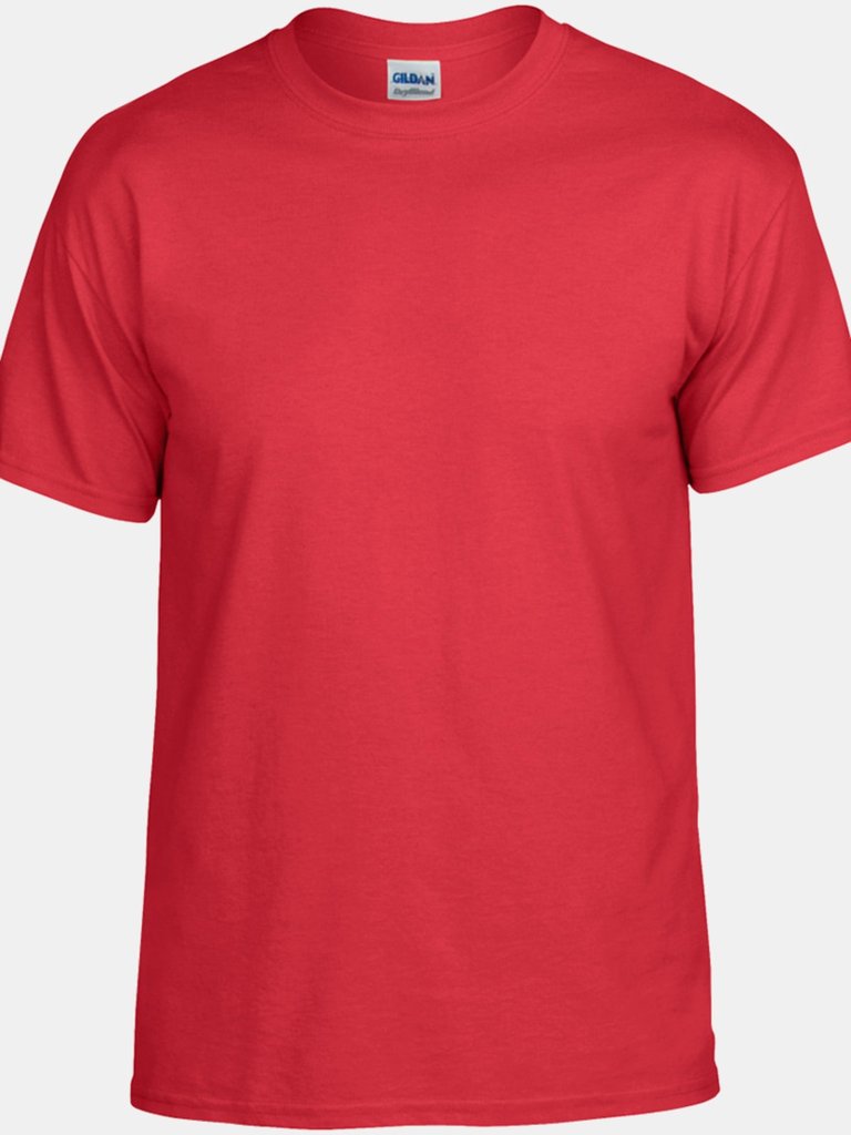 Gildan DryBlend Adult Unisex Short Sleeve T-Shirt (Red) - Red