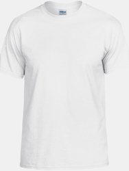 Gildan DryBlend Adult Unisex Short Sleeve T-Shirt (White) - White