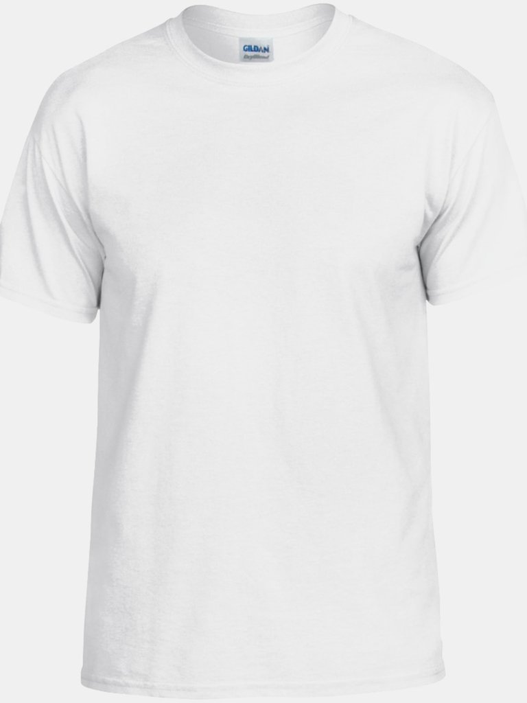 Gildan DryBlend Adult Unisex Short Sleeve T-Shirt (White) - White