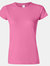Gildan Ladies Soft Style Short Sleeve T-Shirt (Azalea) - Azalea