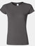 Gildan Ladies Soft Style Short Sleeve T-Shirt (Charcoal) - Charcoal