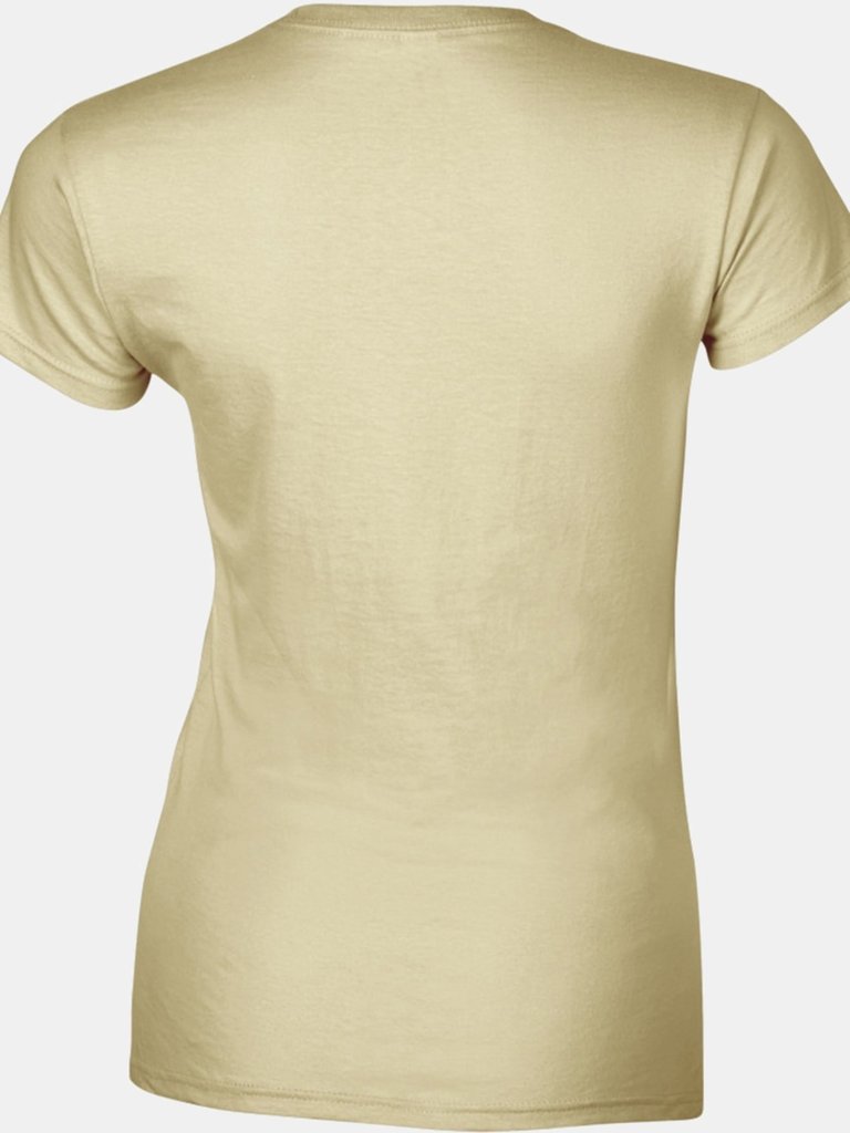 Gildan Ladies Soft Style Short Sleeve T-Shirt (Sand)