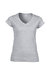 Gildan Ladies Soft Style Short Sleeve V-Neck T-Shirt (Sport Grey (RS)) - Sport Grey (RS)