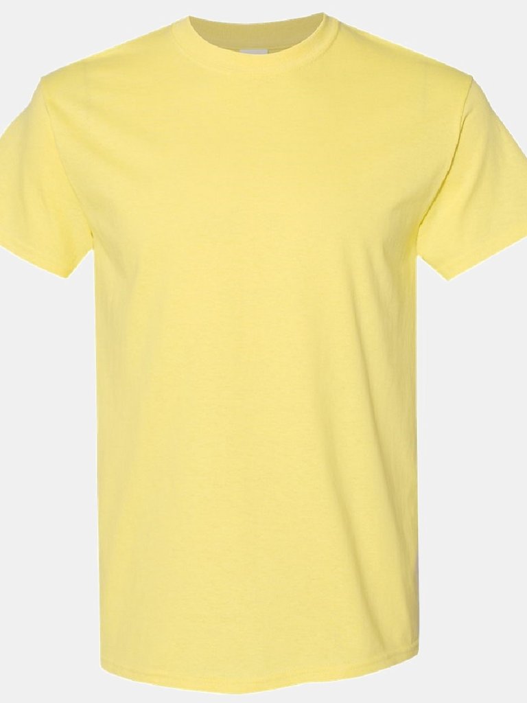 Gildan Mens Heavy Cotton Short Sleeve T-Shirt (Cornsilk) - Cornsilk