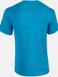 Gildan Mens Heavy Cotton Short Sleeve T-Shirt (Heather Sapphire)