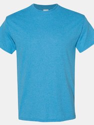 Gildan Mens Heavy Cotton Short Sleeve T-Shirt (Heather Sapphire) - Heather Sapphire