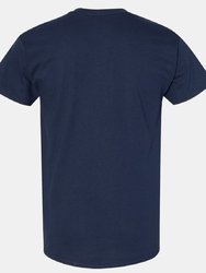 Gildan Mens Heavy Cotton Short Sleeve T-Shirt (Navy)