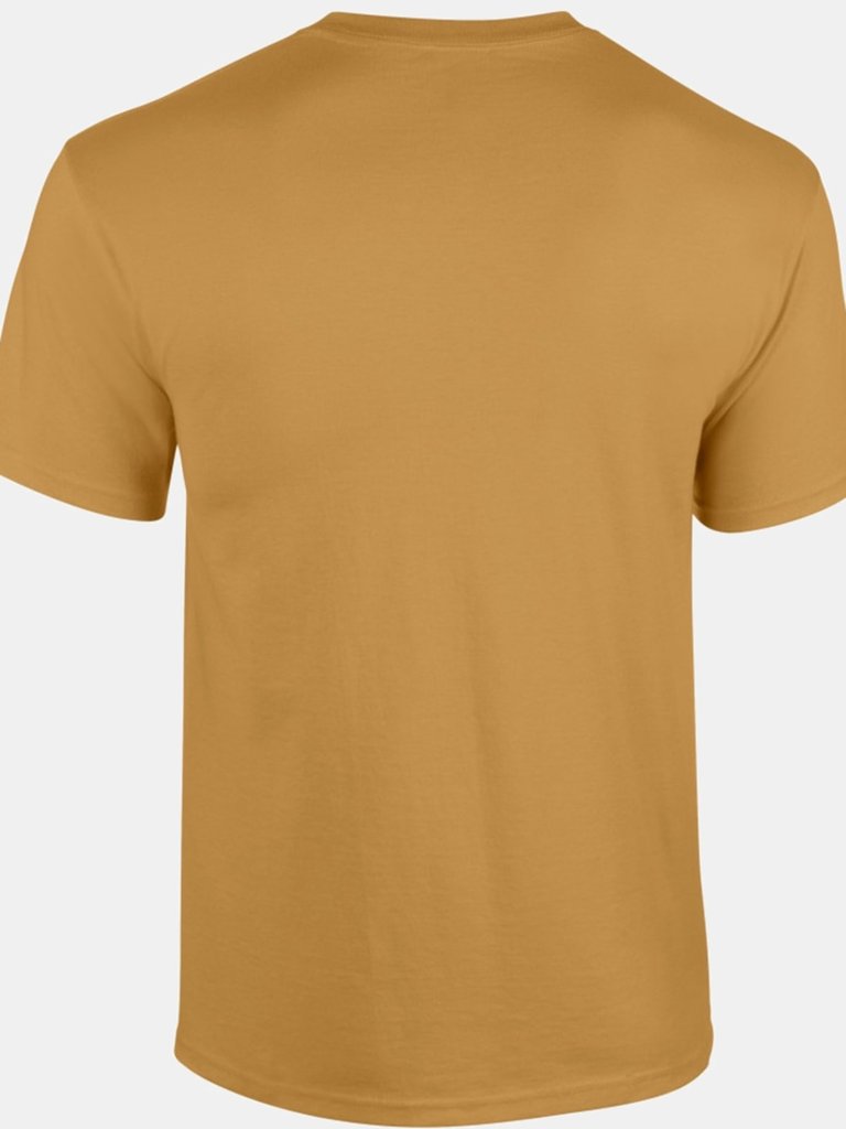 Gildan Mens Heavy Cotton Short Sleeve T-Shirt (Old Gold)