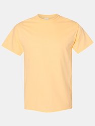 Gildan Mens Heavy Cotton Short Sleeve T-Shirt (Pack of 5) (Yellow Haze) - Yellow Haze