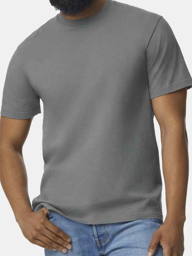 Gildan Mens Midweight Soft Touch T-Shirt (Graphite Heather) - Graphite Heather