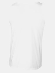 Gildan Mens Plain Soft Tank Top (White)