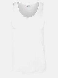 Gildan Mens Plain Soft Tank Top (White) - White