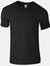 Gildan Mens Short Sleeve Soft-Style T-Shirt (Black) - Black