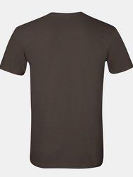 Gildan Mens Short Sleeve Soft-Style T-Shirt (Dark Chocolate)