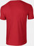 Gildan Mens Short Sleeve Soft-Style T-Shirt (Red)