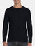 Gildan Mens Soft Style Long Sleeve T-Shirt (Pack of 5) (Black)