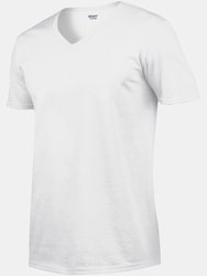 Gildan Mens Soft Style V-Neck Short Sleeve T-Shirt