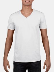 Gildan Mens Soft Style V-Neck Short Sleeve T-Shirt