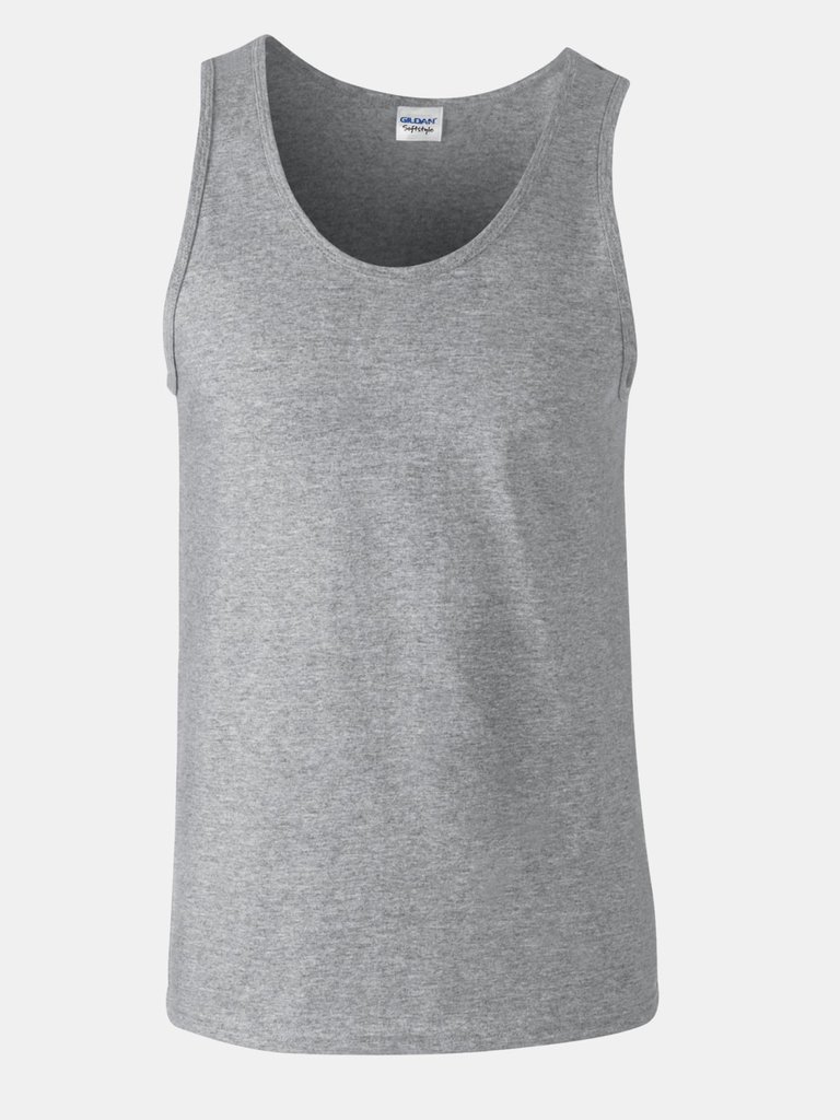 Gildan Mens Soft Tank Top (Sports Gray) - Sports Gray