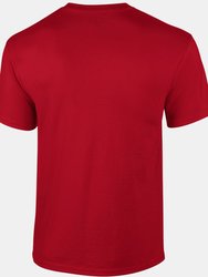 Gildan Mens Ultra Cotton Short Sleeve T-Shirt (Cherry Red)