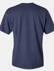 Gildan Mens Ultra Cotton Short Sleeve T-Shirt (Heather Navy)