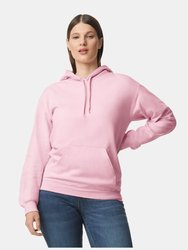 Gildan Unisex Adult Softstyle Fleece Midweight Hoodie (Light Pink) - Light Pink