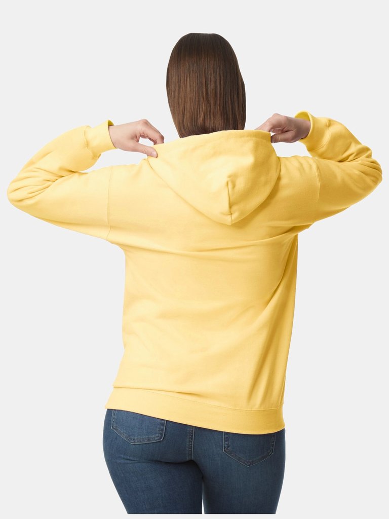 Gildan Unisex Adult Softstyle Fleece Midweight Hoodie (Yellow Haze)