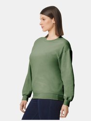 Gildan Unisex Adult Softstyle Fleece Midweight Pullover (Military Green)