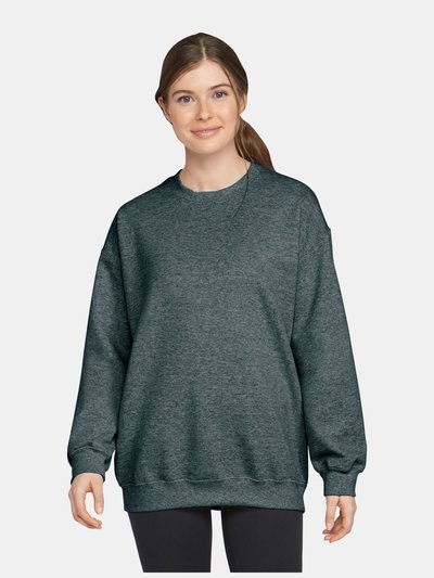 Gildan Gildan Unisex Adult Softstyle Heather Midweight Fleece Top (Dark Heather) product