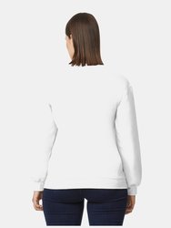Gildan Unisex Adult Softstyle Plain Midweight Fleece Top (White)