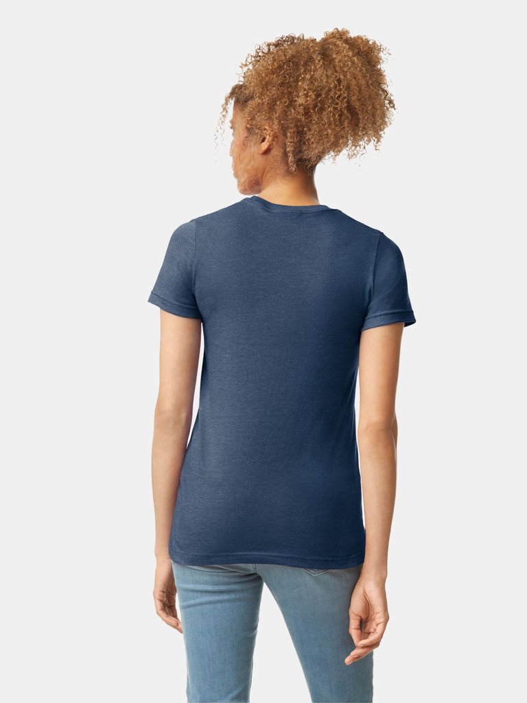 Gildan Womens/Ladies CVC T-Shirt (Navy Mist)