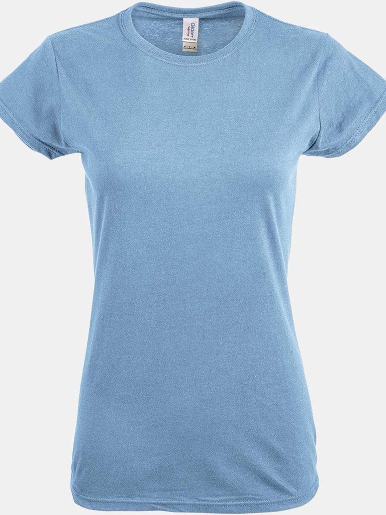 Gildan Womens/Ladies Softstyle Midweight T-Shirt (Sapphire Blue) - Sapphire Blue