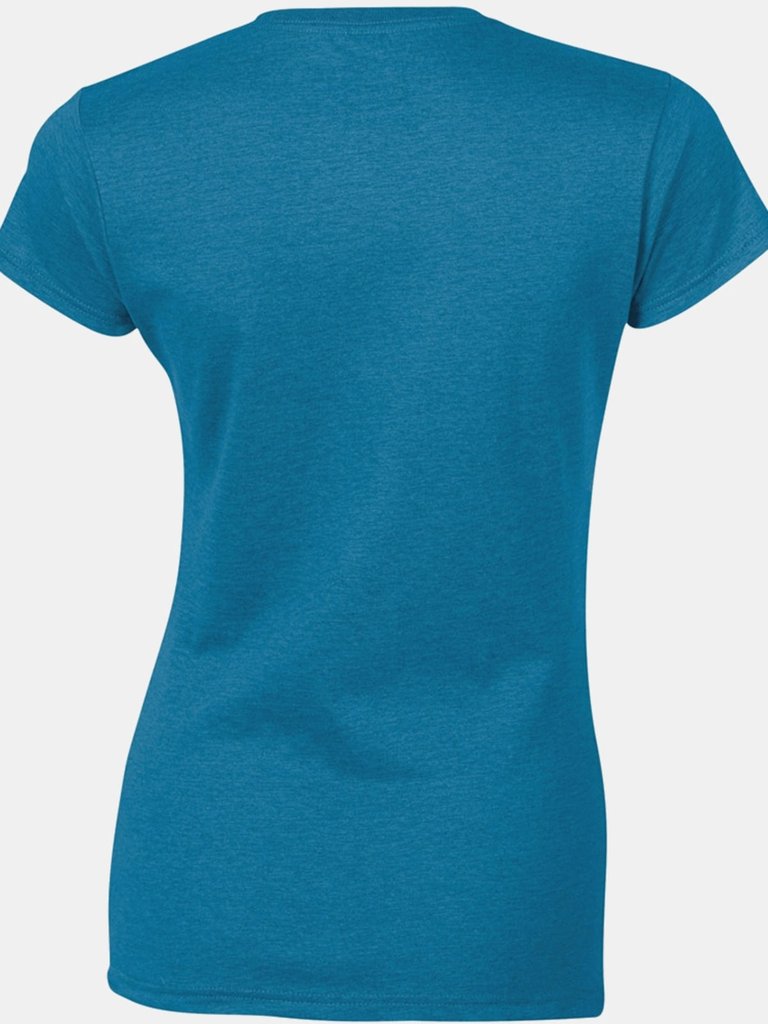 Ladies Soft Style Short Sleeve T-Shirt - Antique Sapphire