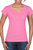 Ladies Soft Style Short Sleeve V-Neck T-Shirt - Azalea - Azalea