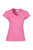 Ladies Soft Style Short Sleeve V-Neck T-Shirt - Azalea