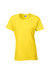 Ladies/Womens Heavy Cotton Missy Fit Short Sleeve T-Shirt - Daisy
