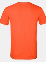 Mens Short Sleeve Soft-Style T-Shirt - Orange
