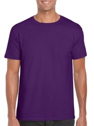 Mens Soft Style Ringspun T Shirt  - Purple