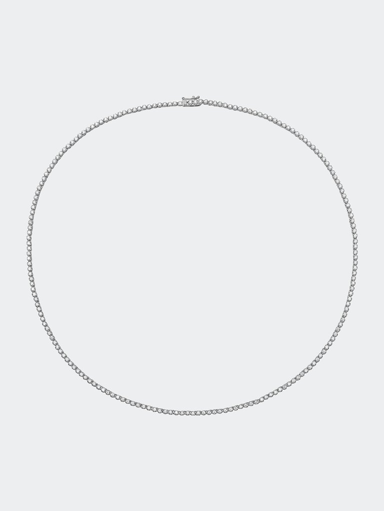 2ct Diamond Tennis Necklace - White Gold