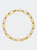 Diamond Paperclip Earrings - Yellow Gold