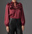 Anya Blouse In Burgundy - Burgundy