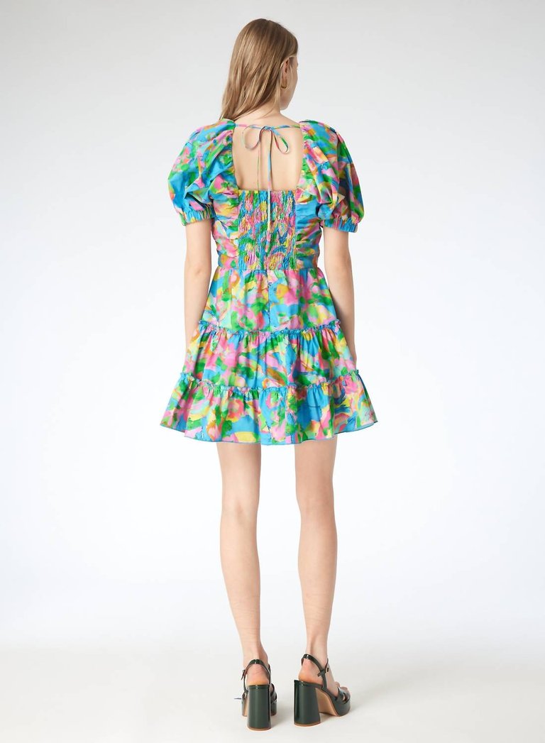 Camila Dress In Brushstroke Floral